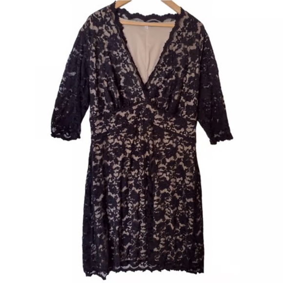 KIYONNA BLACK LACE CROCHET DRESS - Picture 3 of 6